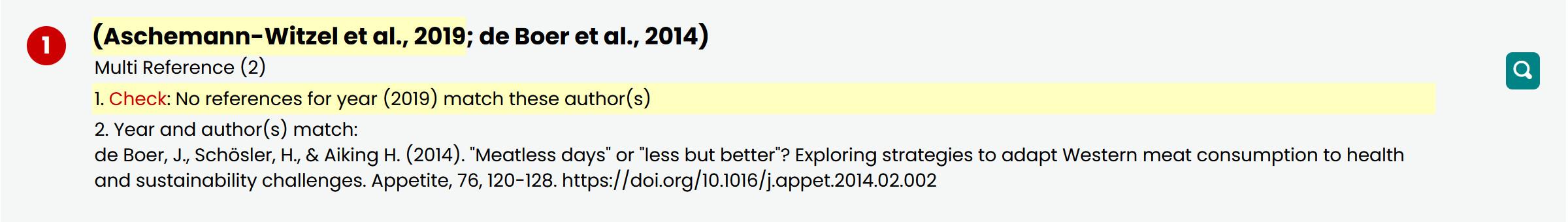 Screenshot of issue with Aschemann-Witzel citation
