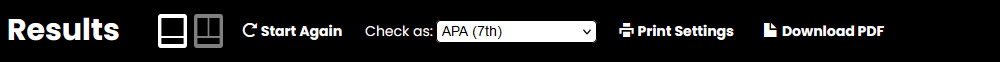 Screenshot showing the header bar with a download pdf button